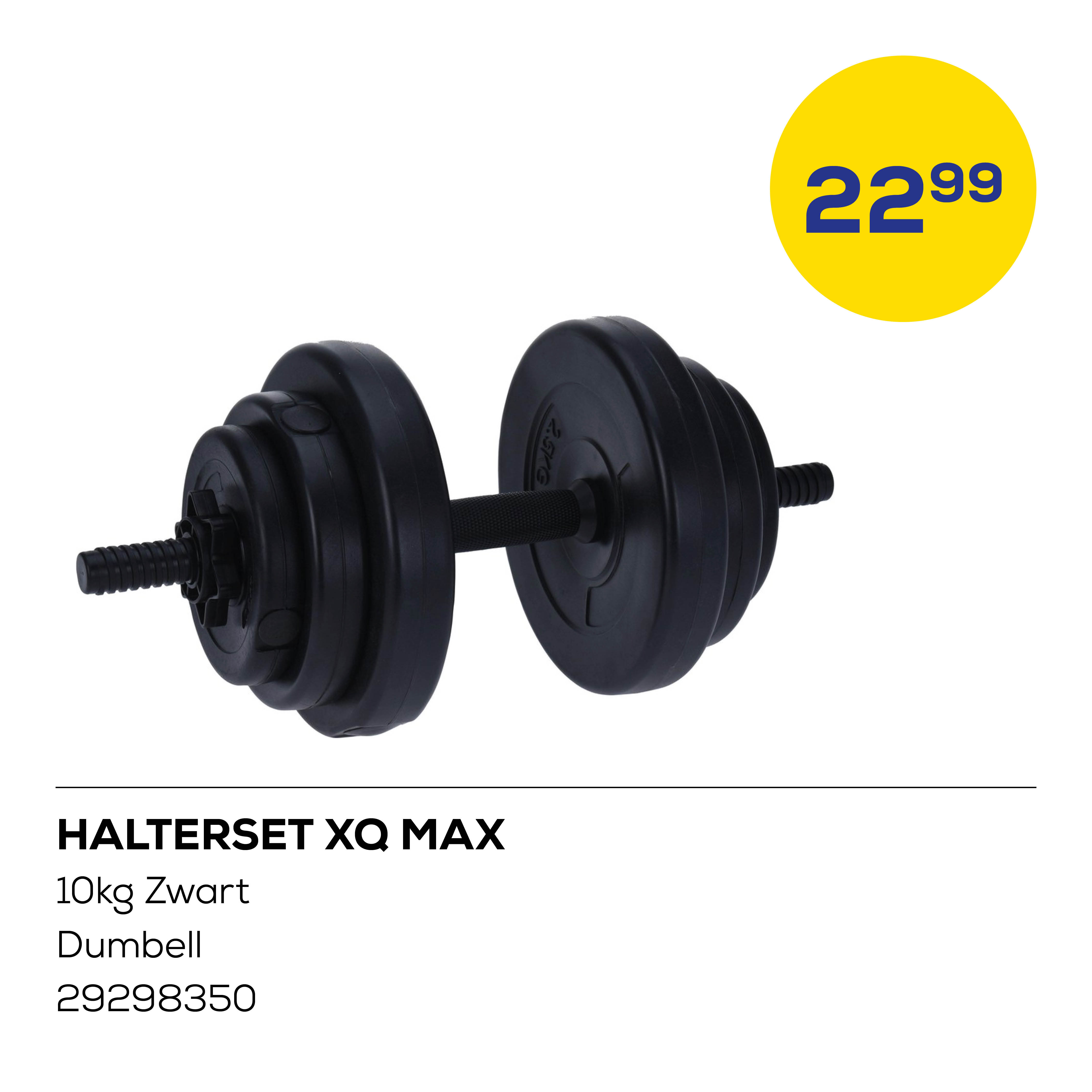 Halterset XQ Max 10kg Zwart Dumbell